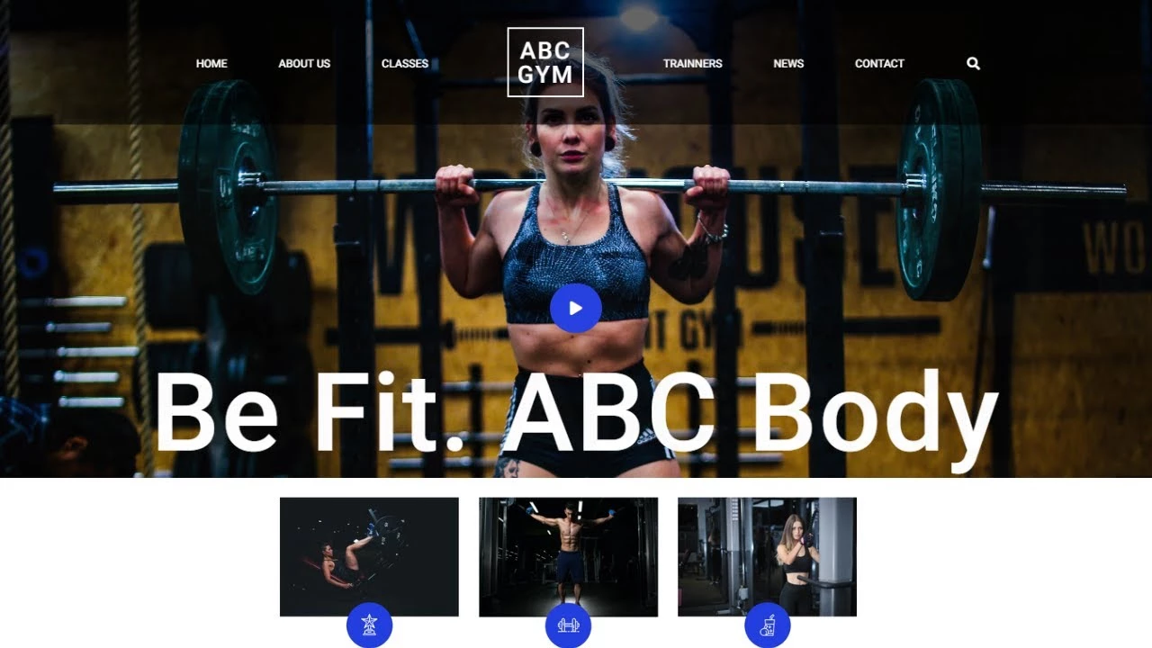 Body Fitness Gym Website Design Free Download - Responsive Website Design Tutorials HTML - CSS - JavaScript