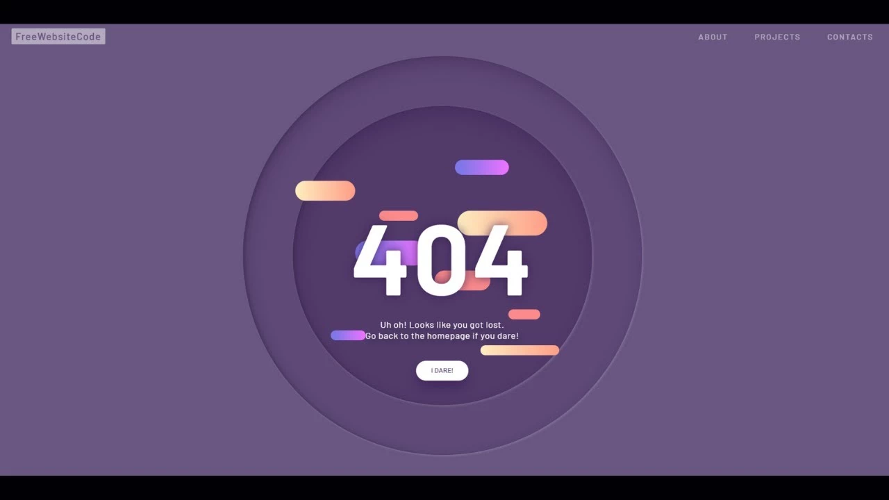 Create 404 Not Found - 404 Error Page design template - Best 404 Error Design
