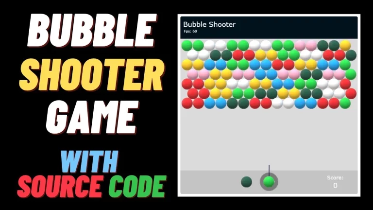 How to Make JavaScript Bubble Shooter Game Project Tutorial Learn JavaScript Project