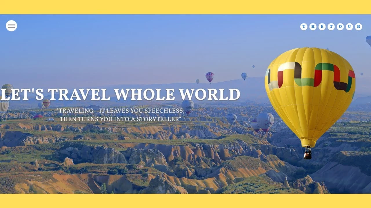 Make Responsive Travel Website - Tour Website - Travel Sites - Learn HTML CSS JavaScript