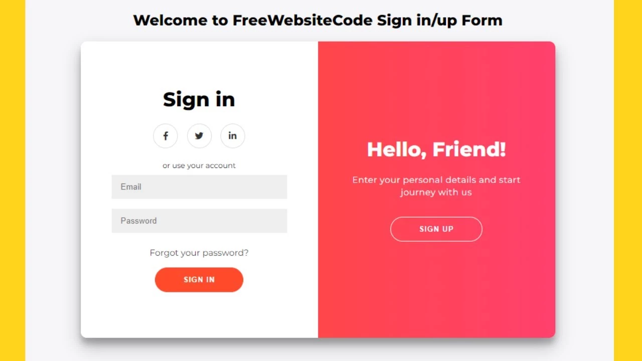 How to Create Amazing Login Form in HTML CSS JavaScript-freewebsitecreate