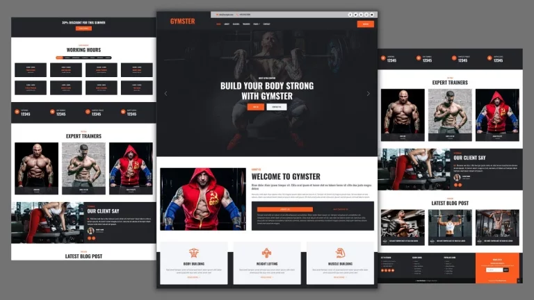 Body Fitness - Gym Website Template Design Free Download HTML CSS JavaScript