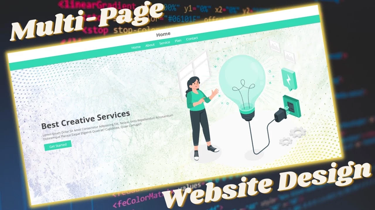 Multi-Page Software Company Website Design Tutorial HTML CSS